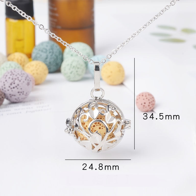 Necklace Aromatherapy Necklace Magic Box Pendant Diffuse Necklace Fragrance