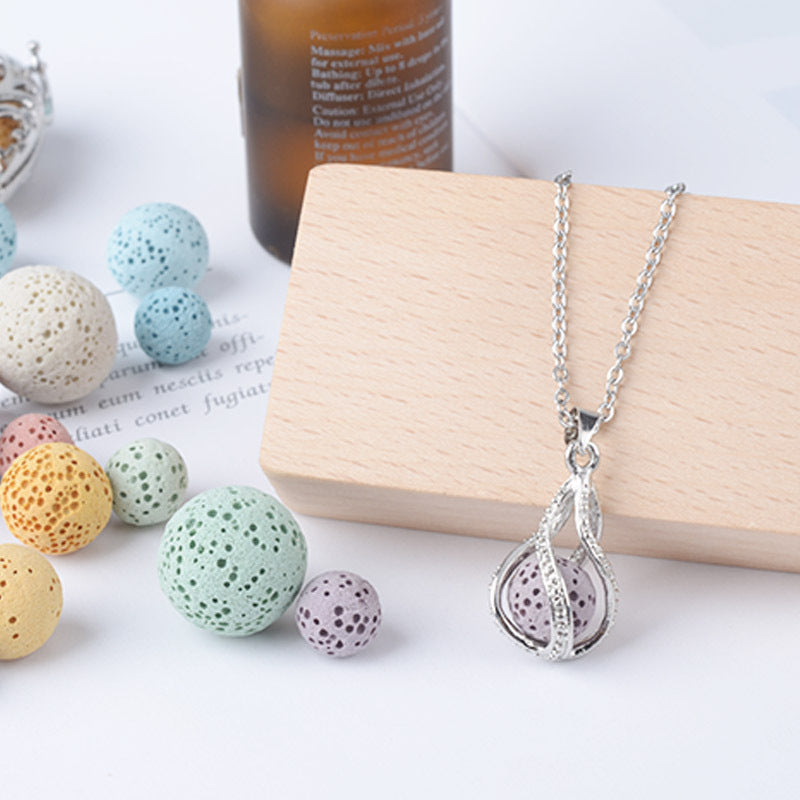 Necklace Aromatherapy Necklace Magic Box Pendant Diffuse Necklace Fragrance
