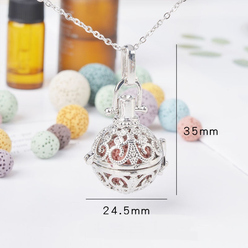 Necklace Aromatherapy Necklace Magic Box Pendant Diffuse Necklace Fragrance