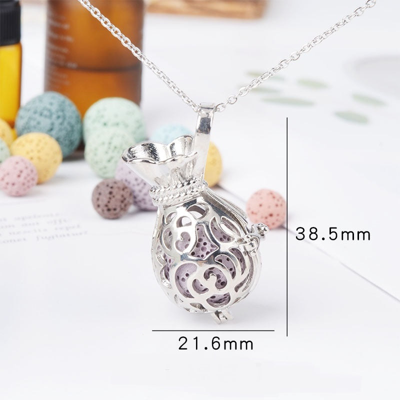 Necklace Aromatherapy Necklace Magic Box Pendant Diffuse Necklace Fragrance