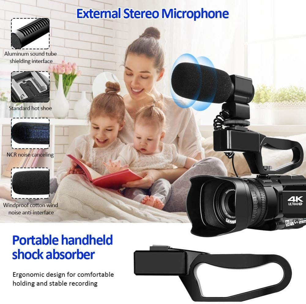 High-Definition Digital Video Camera 4K New Handheld High-Definition Digital Video Camera 4K Conference Camera Recorder Short Video Camera Dv
