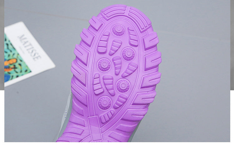 Flat Sneakers Women's Shoes Autumn And Winter Leather Sneakers Women