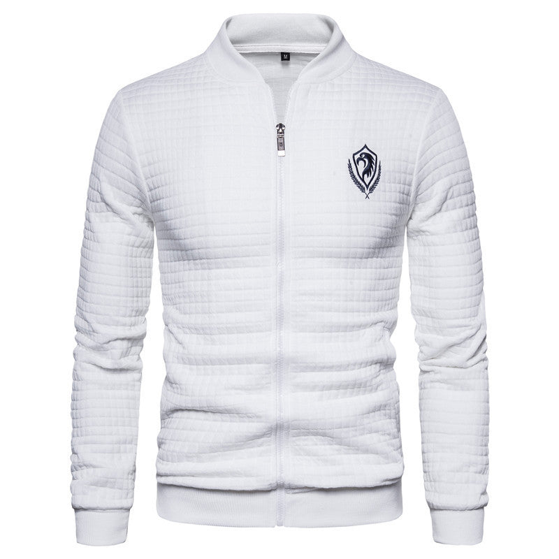 Jacket Cotton Sweater Zipper Stand Collar Jacket Men - sumet.shop