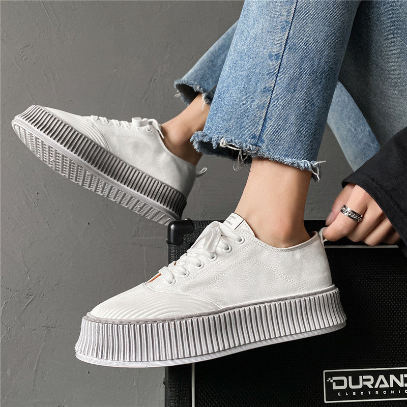Platform Shoes Trendy Hong Kong Style All-match Platform Shoes