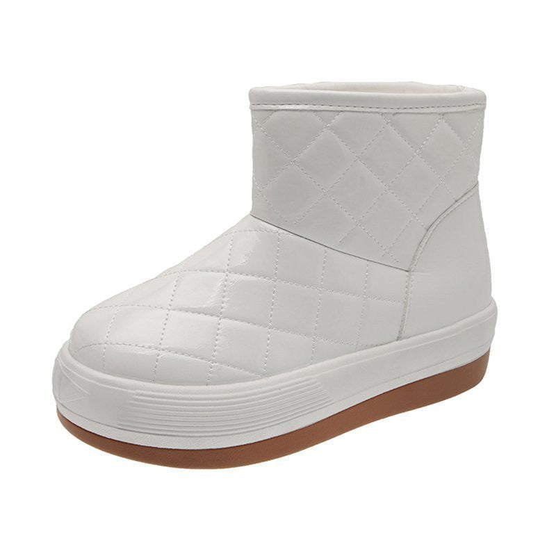 Waterproof Cotton Shoes Fashion Winter Plus Velvet Warm Waterproof Cotton Shoes