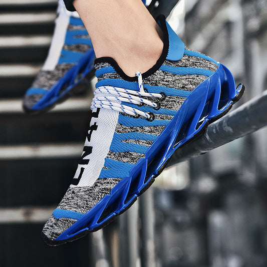 Running Shoes Men Large Size Knife Edge Men's Shoes Mesh Fly Woven Running Shoes Men