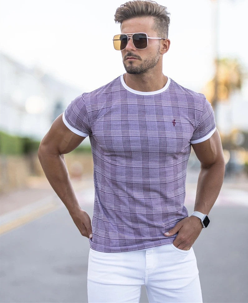 Men's Short-sleeved Round Neck Casual Fitness Quick-drying T-shirt - sumet.shop