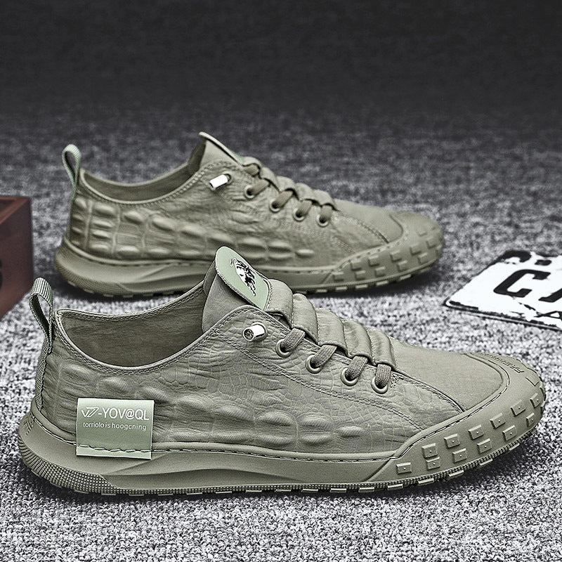 Summer Breathable Men's Shoes Pedal Canvas Shoes Cloth Shoes Lazy Driving Tide Shoes