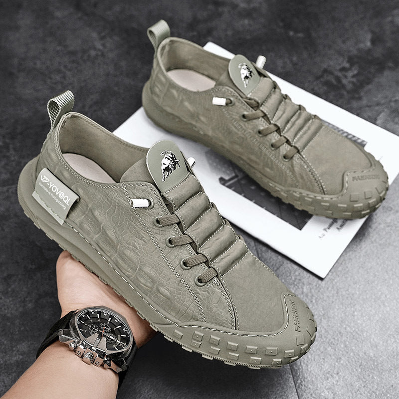 Summer Breathable Men's Shoes Pedal Canvas Shoes Cloth Shoes Lazy Driving Tide Shoes