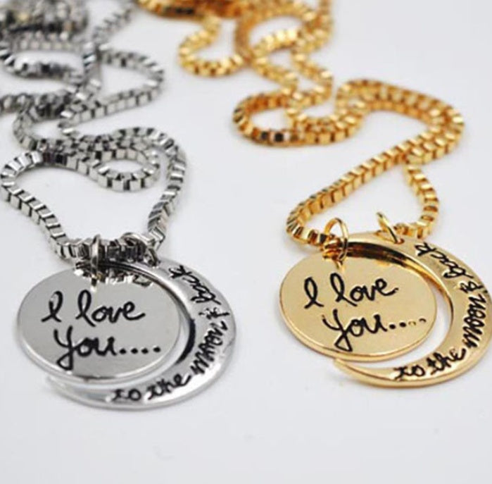 Necklace I Love You To The Moon And Back Necklace