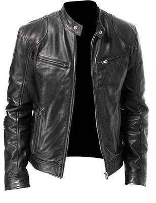 Leather Jacket Slim Leather Jacket
