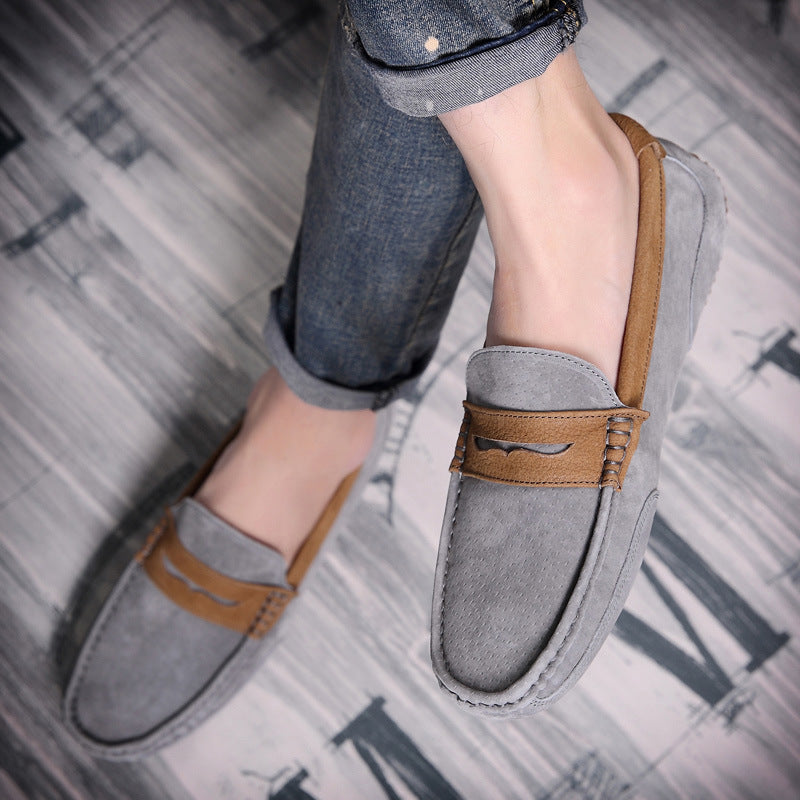 men shoes British trend casual men's shoes frosted low-top shoes