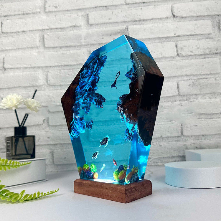 Night Lamp Submarine Coral Reef Turtle Small Night Lamp