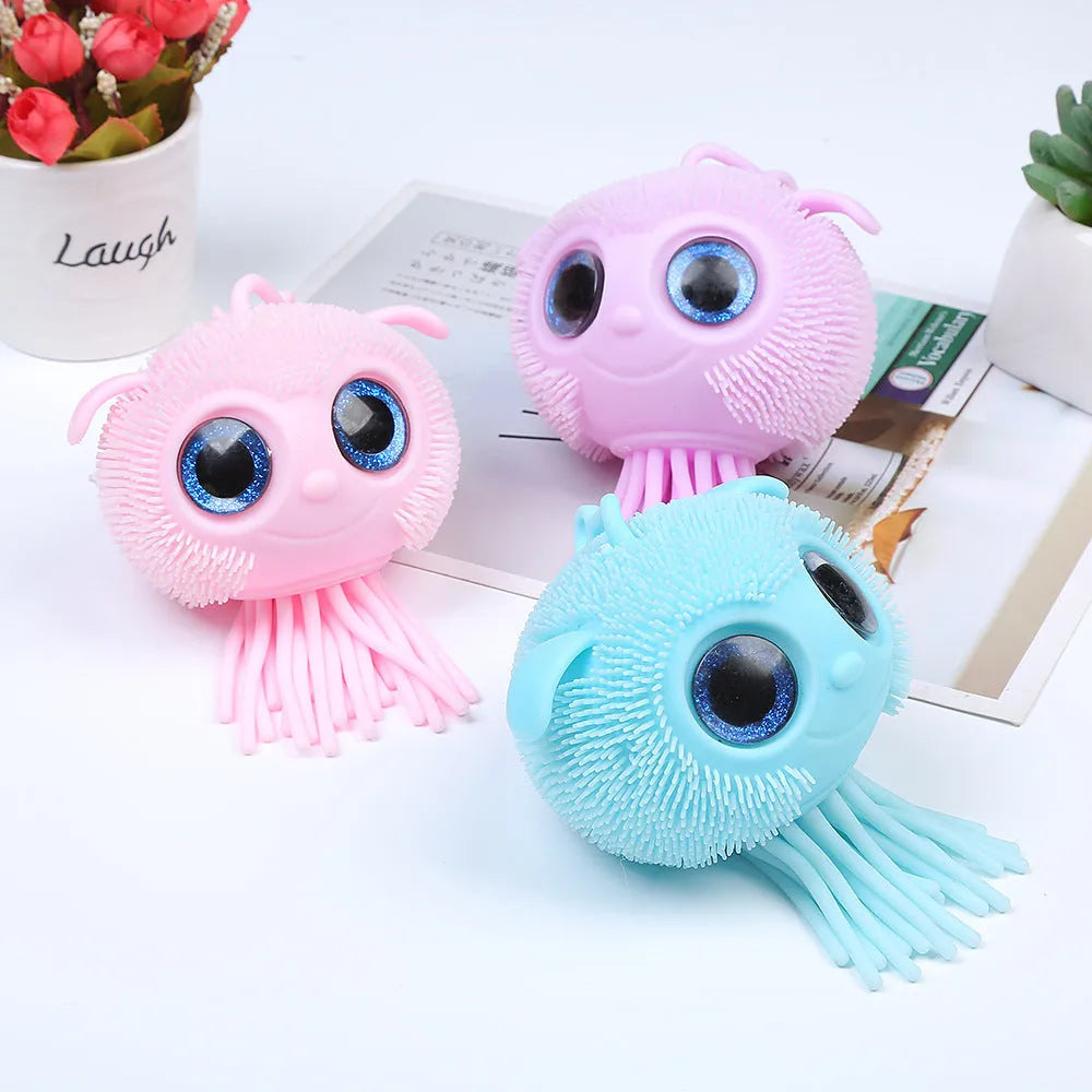 Pressure Reduction Toy Squeeze TPR Jellyfish Vent Pressure Reduction Toy Squeeze