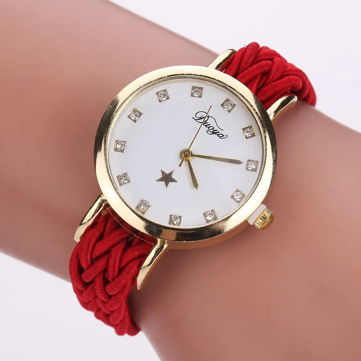woven ladies watch New multicolor woven ladies watch