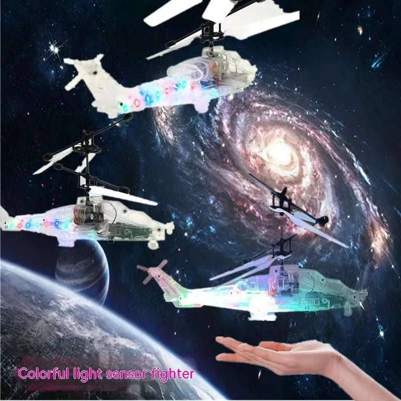 Suspension Helicopter Induction Luminous Transparent Gesture Suspension Helicopter