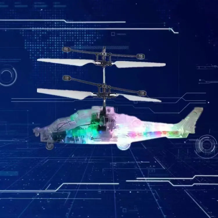 Suspension Helicopter Induction Luminous Transparent Gesture Suspension Helicopter