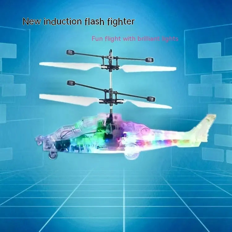 Suspension Helicopter Induction Luminous Transparent Gesture Suspension Helicopter