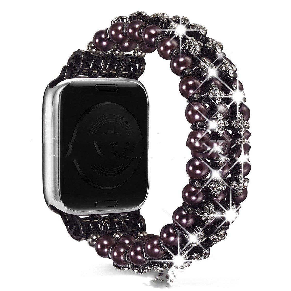 Three-row Pearl Diamond Strap - sumet.shop