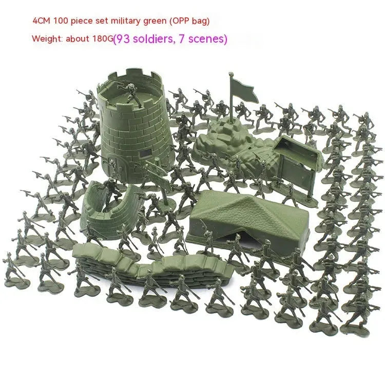 Small Soldier Toy Suit 100 Pieces 4cm Children's Gift