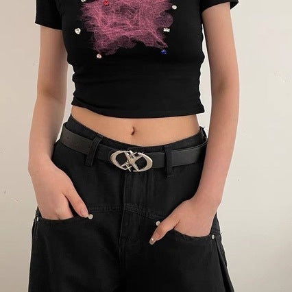 Jeans Belt Female Ornament All-matching - sumet.shop