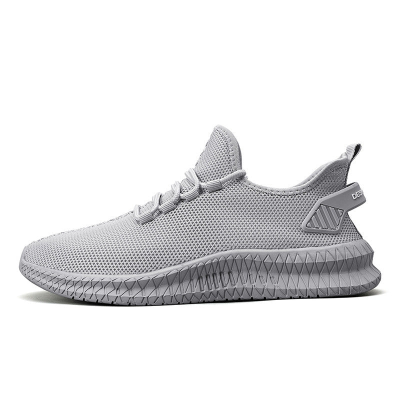 Woven Mesh Sneaker Small White Shoes Summer And Autumn Plus Size Men's Sports Casual Shoes