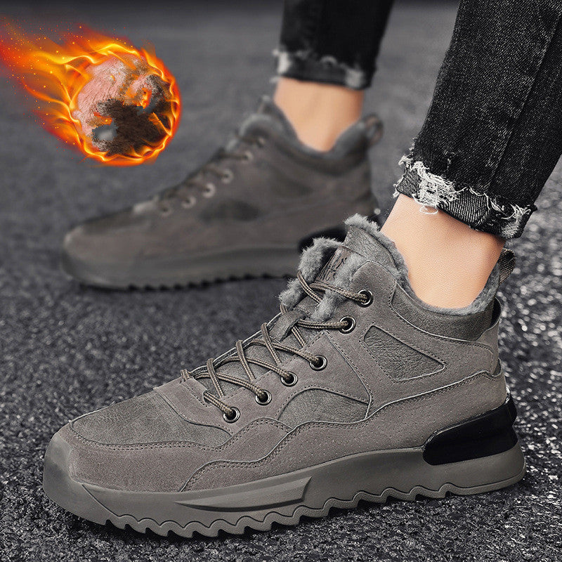 Snow Boots Plus Velvet High-top Warmth And Leisure All-match Snow Boots