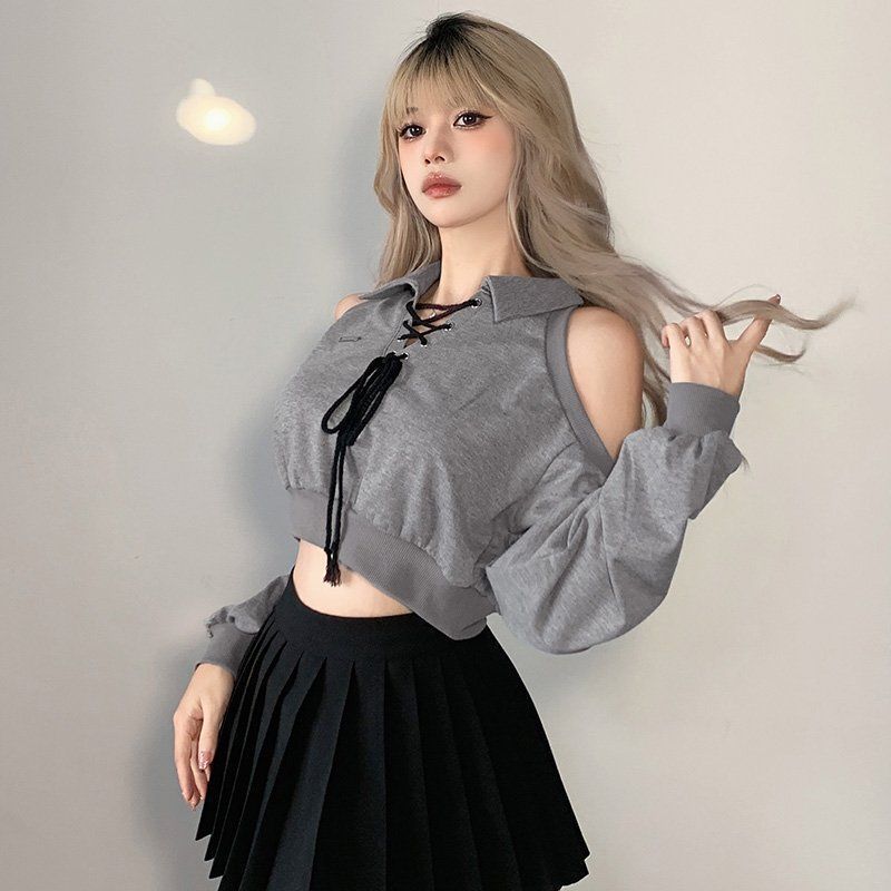 Lace-up Cutout Summer Hot Girl American Retro Lace-up Cutout