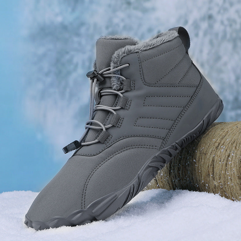 Boots Wear-resistant Outdoor Sports Cotton Shoes For Men And Women Winter Warm Slip-on Boots Wear-resistant Anti-ski Thickened Shoes Couple