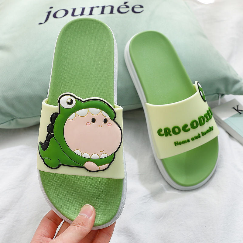 Dinosaur Slippers Cute Cartoon Fashionable Household Dinosaur Slippers
