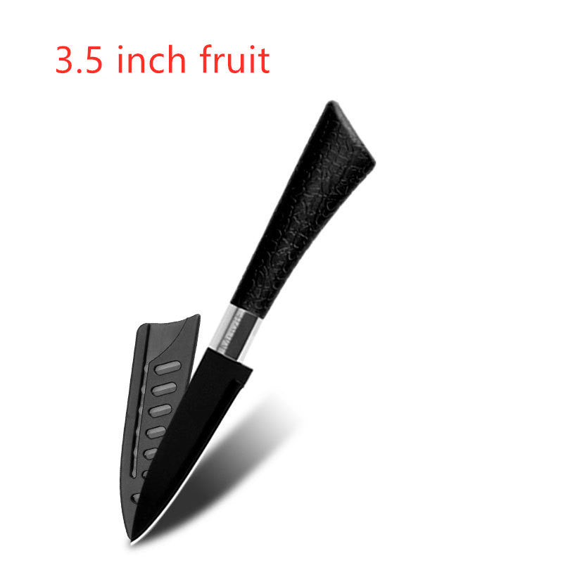 Stainless steel non stick knife spray paint knife horseshoe handle fruit knife