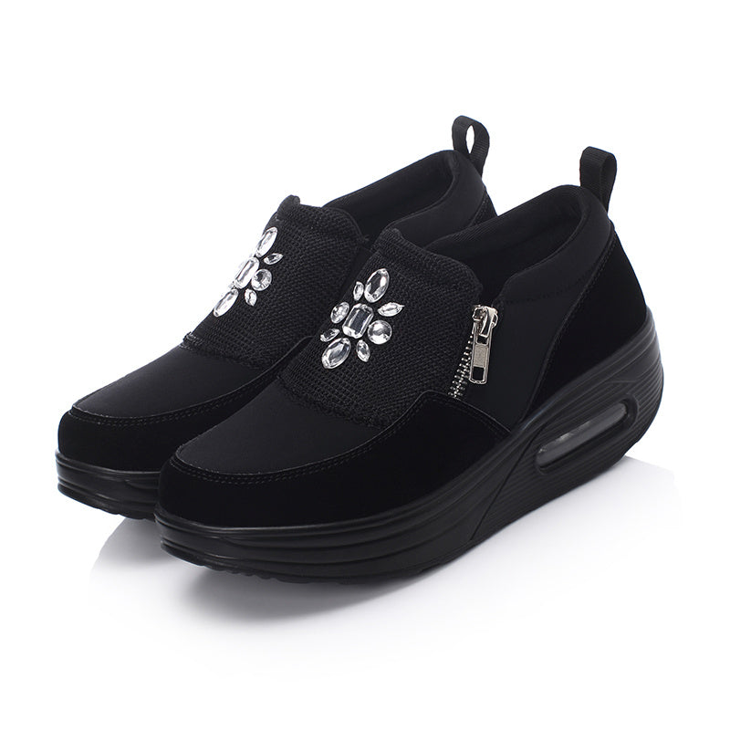 platform casual shoes Women's thick platform casual shoes shake shoes