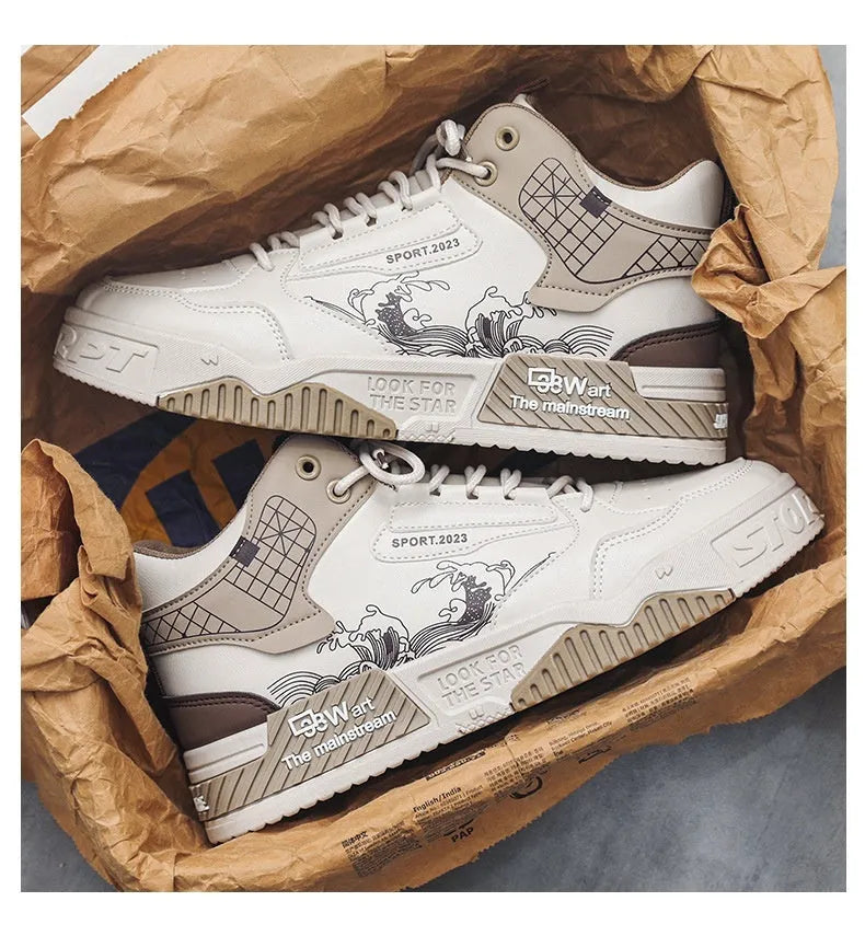 Men's Sneaker Shoes Increased Easy Wear Borad Shoe Summer Casual Sports High-top Trendy Shoes