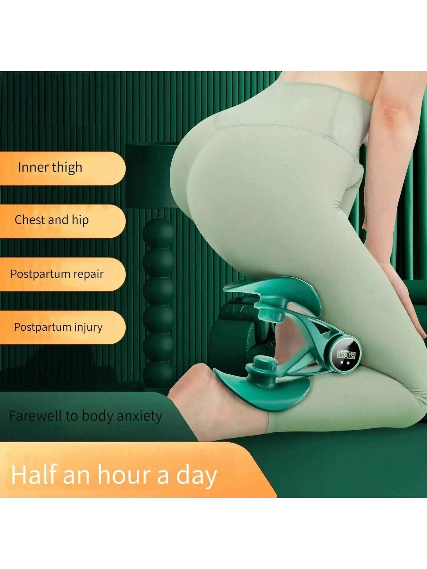 Women's Three-level Strength Band Counting Display Resistance Band Thigh Trainer Inner.
