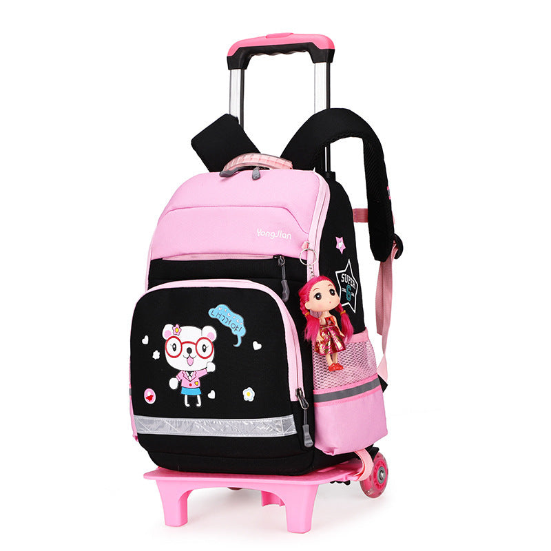 Bag For Elementary Korean Detachable Trolley Bag For Elementary School Students