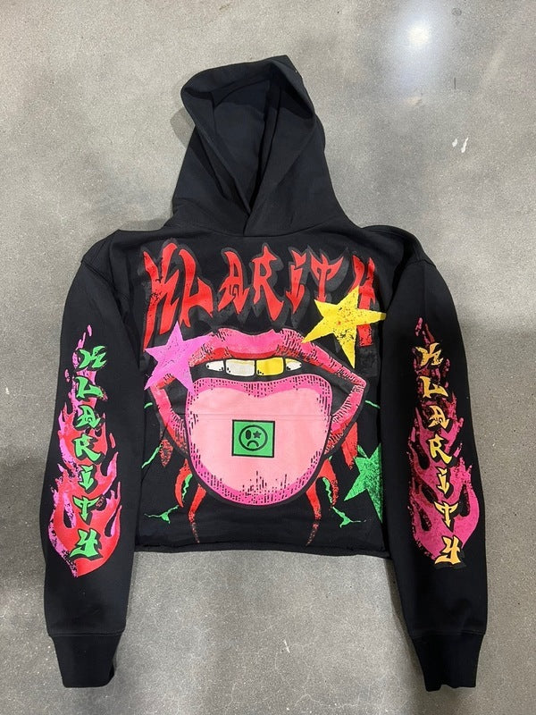 Long Sleeve Round Neck Retro Street Loose Casual Couple Pullover Sweater