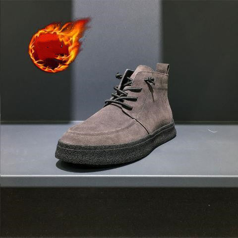 Thick Sole Shoes Trendy One-step Casual All-match High-top Thick Sole Shoes