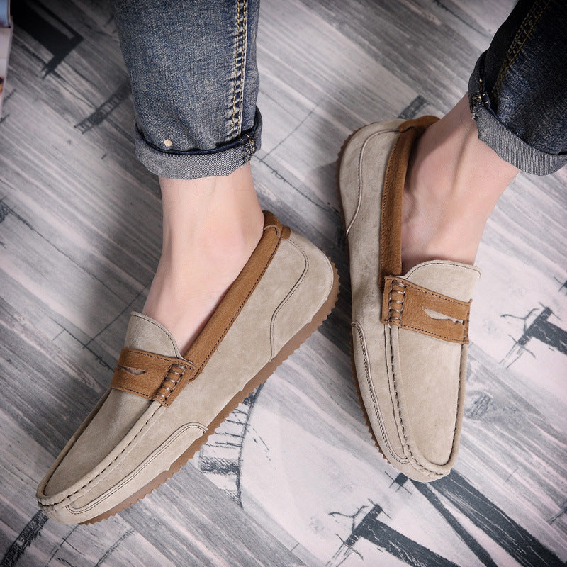 men shoes British trend casual men's shoes frosted low-top shoes