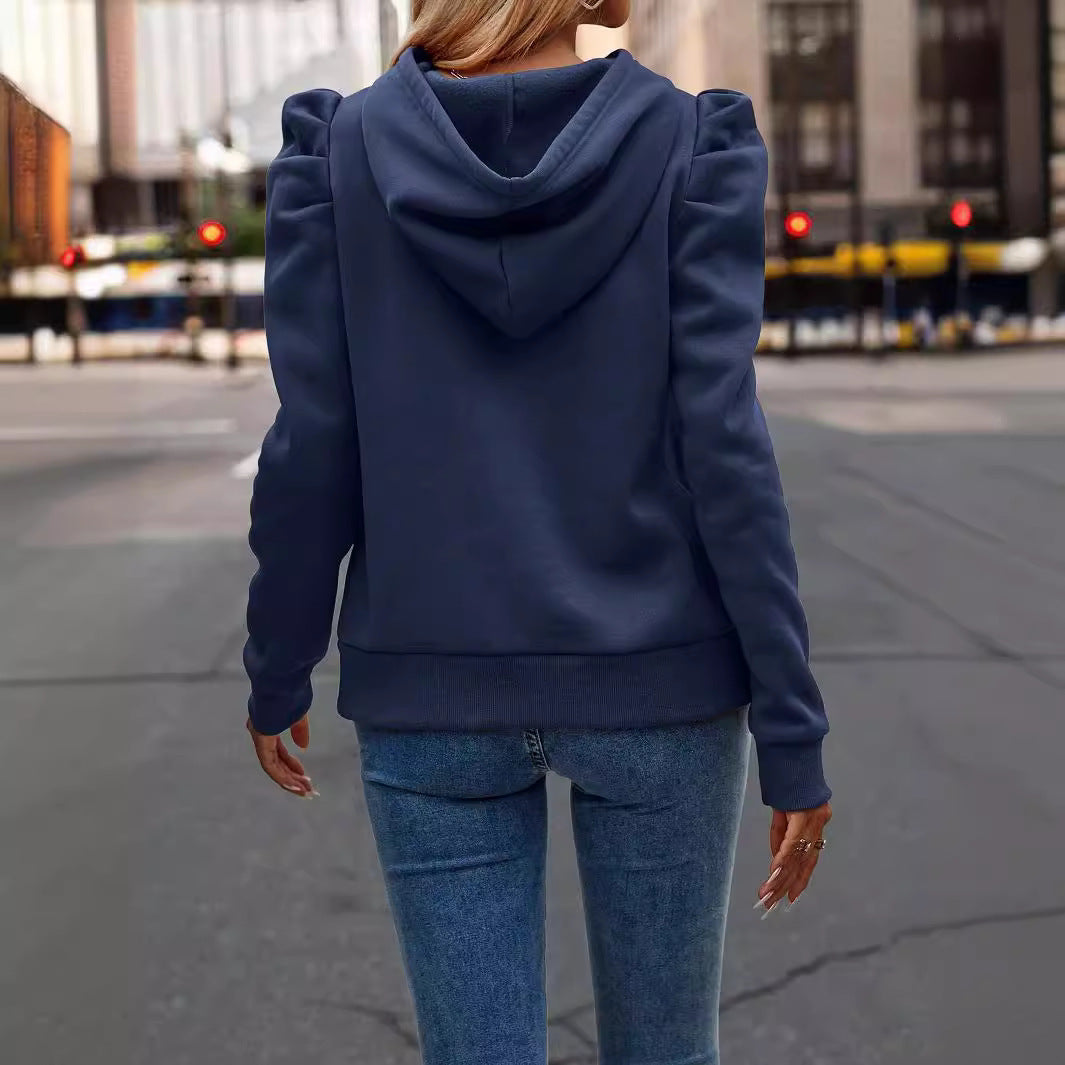 Women's Top Sweater Solid Color Long-sleeved Casual Women's Top Sweater