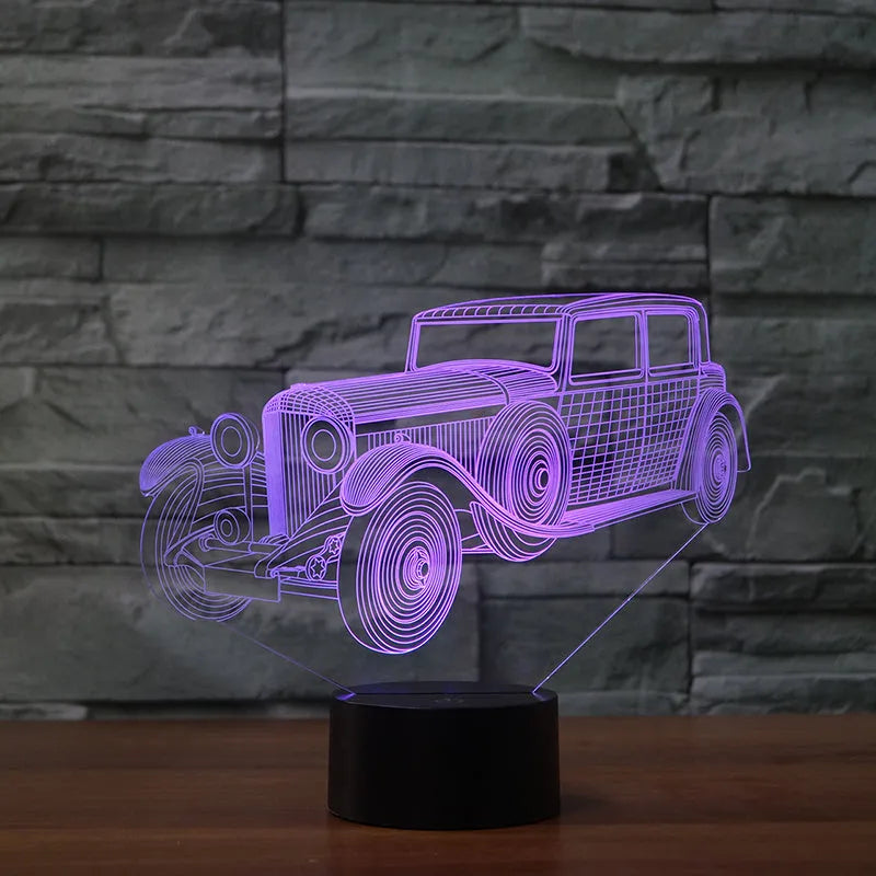3D small table lamp Colorful touch 3D small table lamp