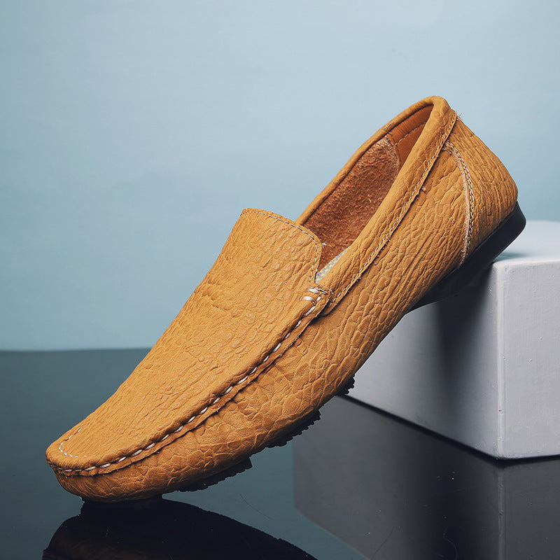 Set Foot Lazy Casual Hand Stitched Leather Shoes - sumet.shop
