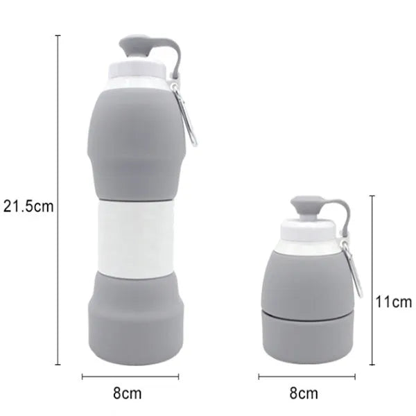 Silicone water bottle folding water bottle