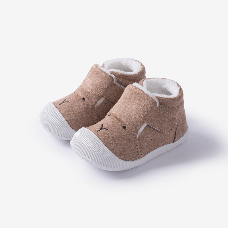 Plush warm walking shoes