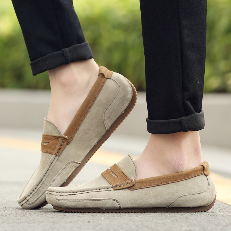 men shoes British trend casual men's shoes frosted low-top shoes
