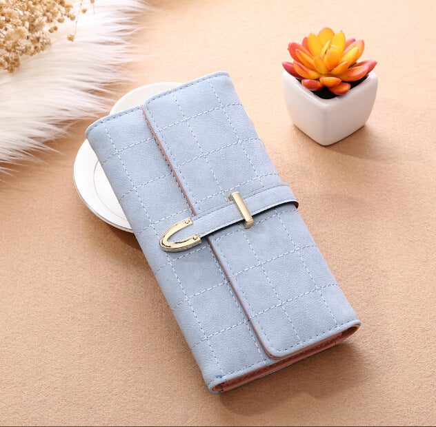 Long Wallet Frosted Lingge Long Wallet