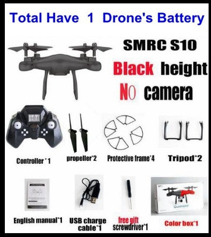 Drone Helicopter UAV Sales Promotion WiFi 2MP Camera With S10 SMRC FPV Quadcopter Drone Helicopter UAV Micro Remote Control Toy RACER KIT Aircraft