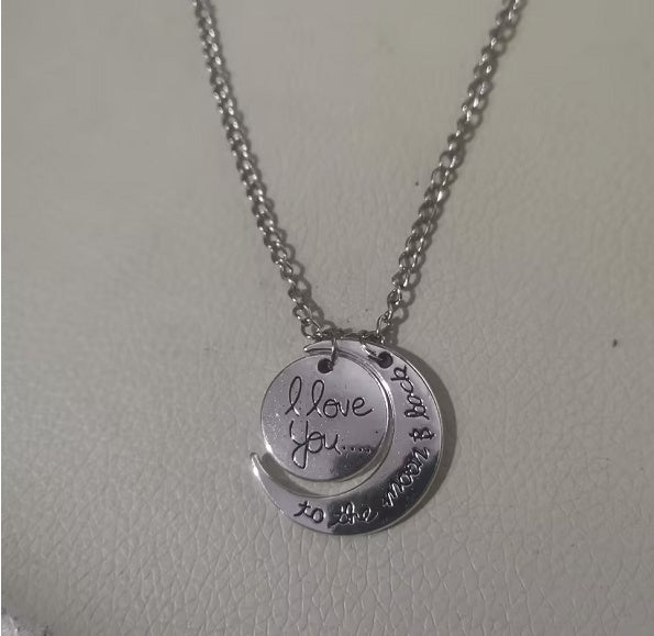 Necklace I Love You To The Moon And Back Necklace