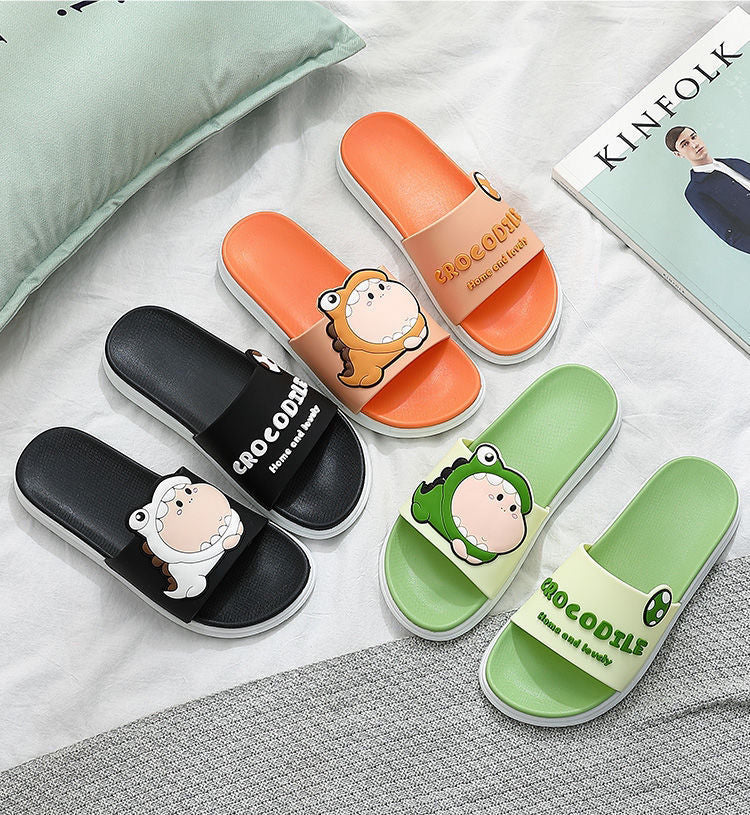 Dinosaur Slippers Cute Cartoon Fashionable Household Dinosaur Slippers