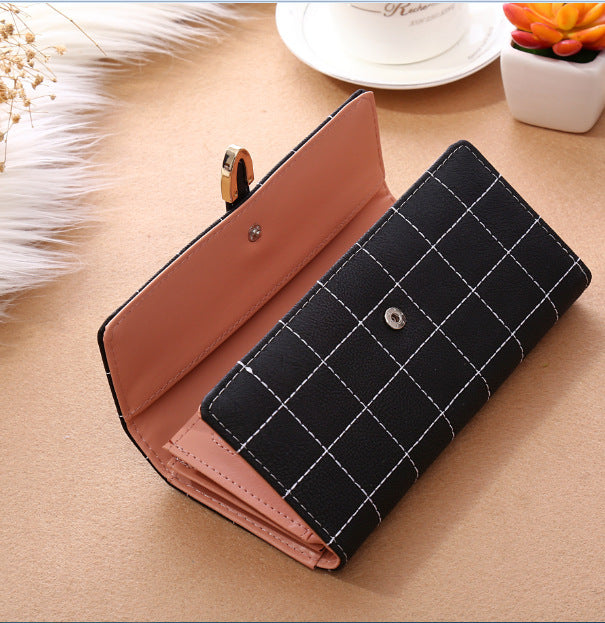 Long Wallet Frosted Lingge Long Wallet