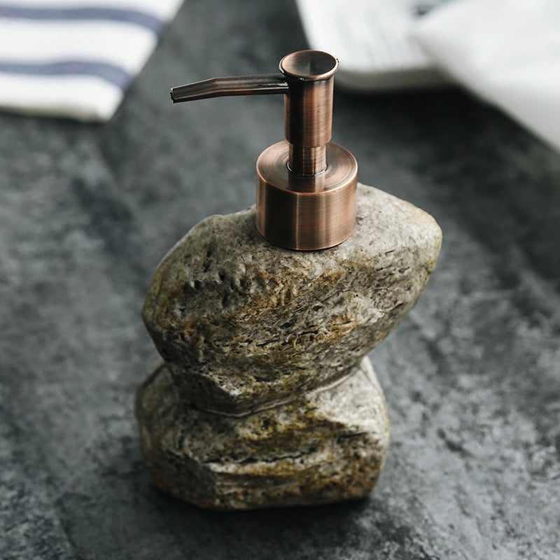 Soap Dispenser Ceramic Retro Stone Dispenser Soap Dispenser